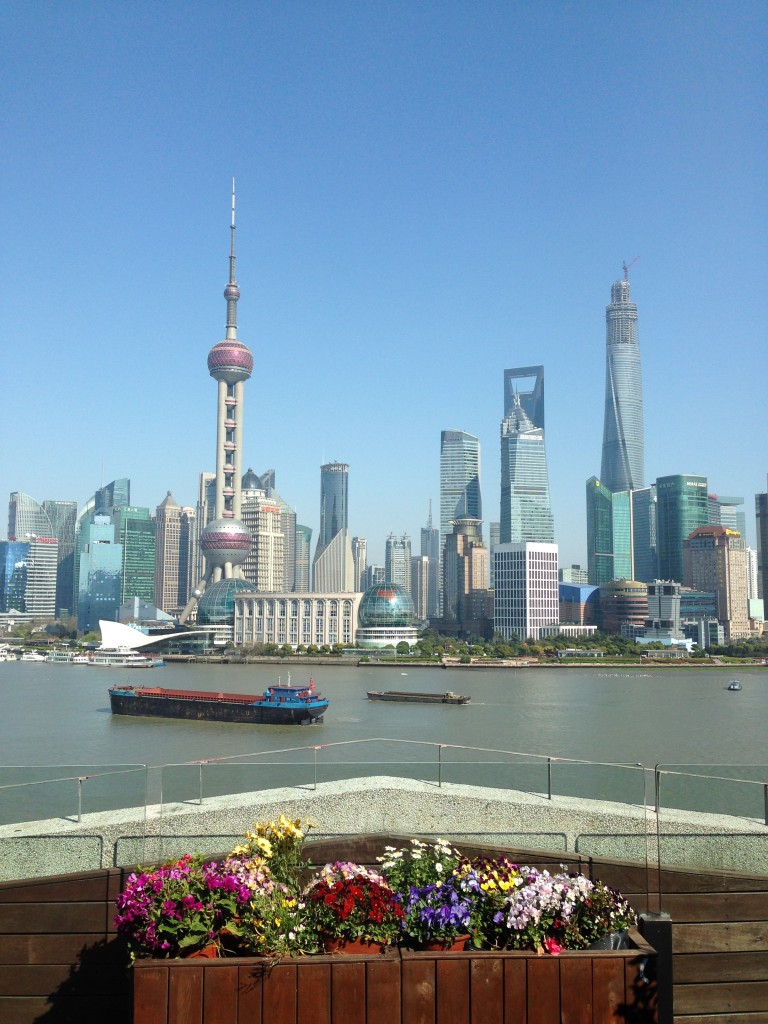 Vista do Bund para Pudong - Shanghai