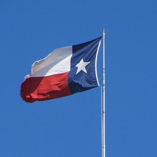 Texas flag-Square
