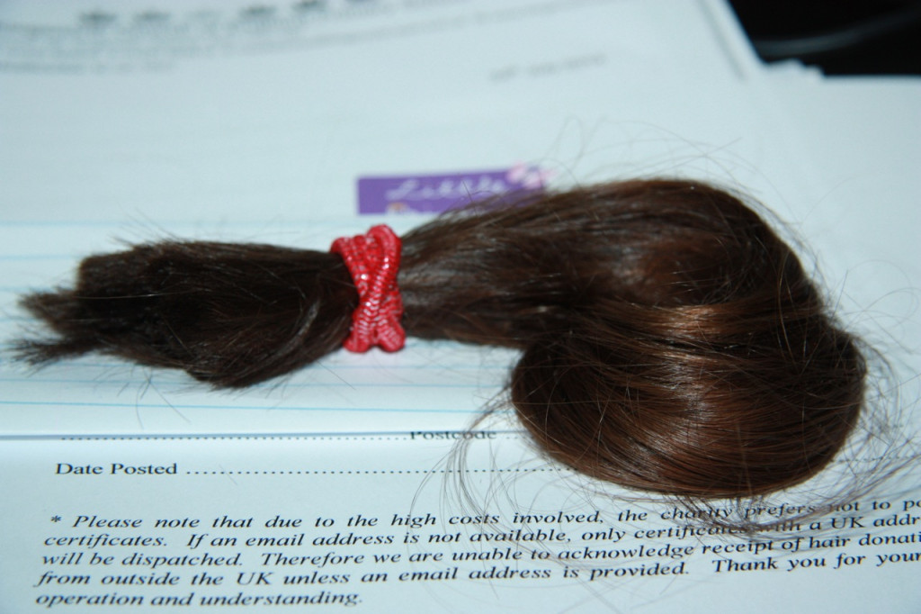 Doando o cabelo da minha filha para o Little Princess Trust