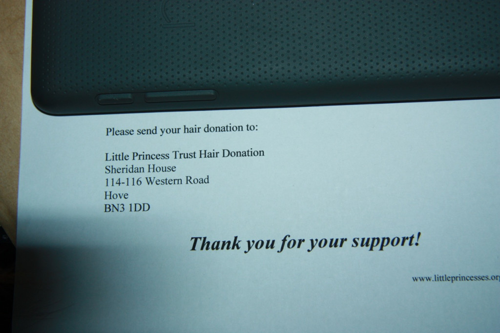 Doando o cabelo da minha filha para o Little Princess Trust