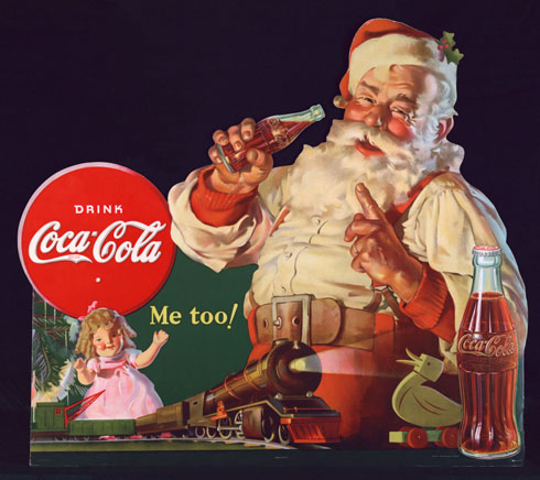 Santa in red