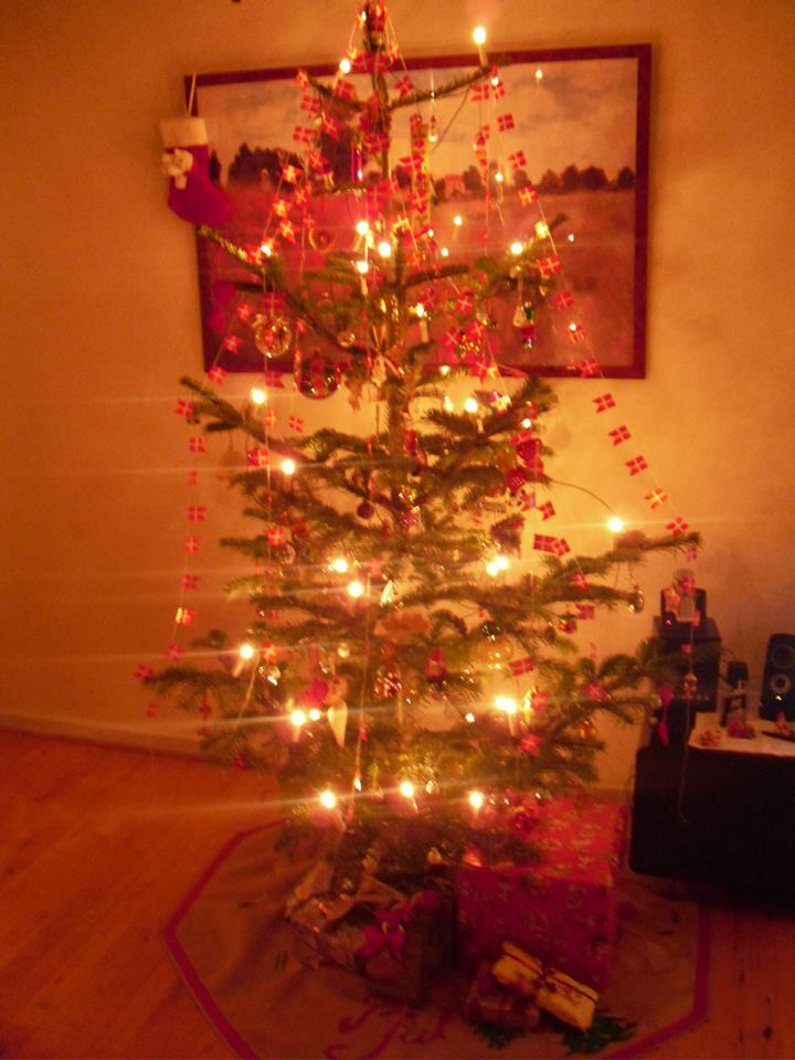 Essa foi a primeira árvore de Natal que montei na minha casa na Dinamarca, em 2013!