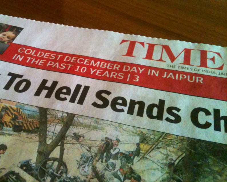 Imagem do jornal Times of India