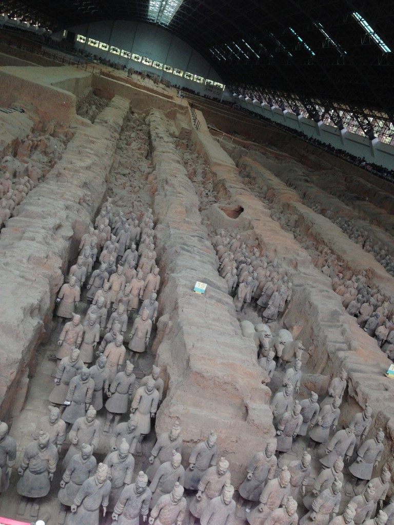 Guerreiros de Xi'an ou Exército de Terracota - um dos Patrimônios da Humanidade pela UNESCO na China.