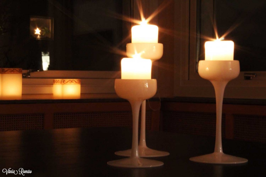 Velas para um dar um toque a mais ao ambiente