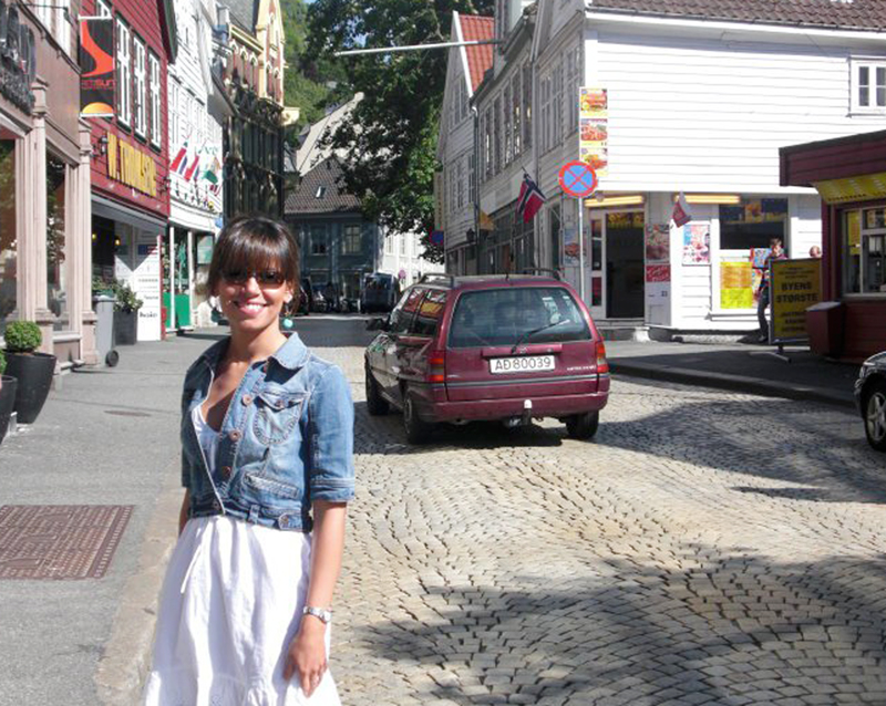 "Turistando" em Bergen. Foto: Arquivo pessoal.