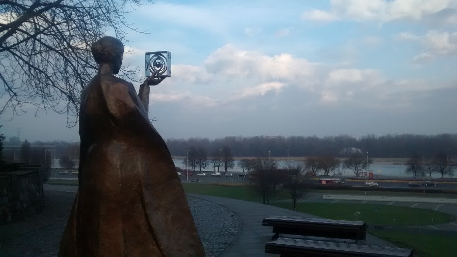 Estátua de Marie Curie.