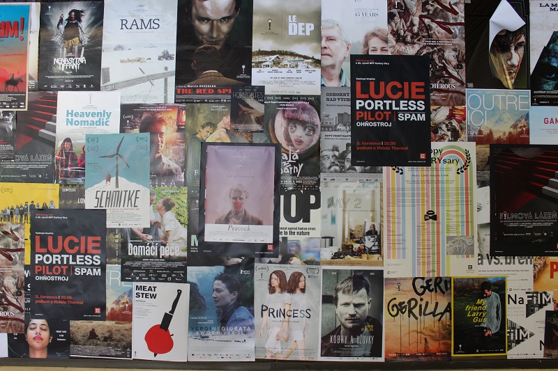 Alguns cartazes dos filmes apresentados durante o festival no ano de 2015. Foto: acervo pessoal.