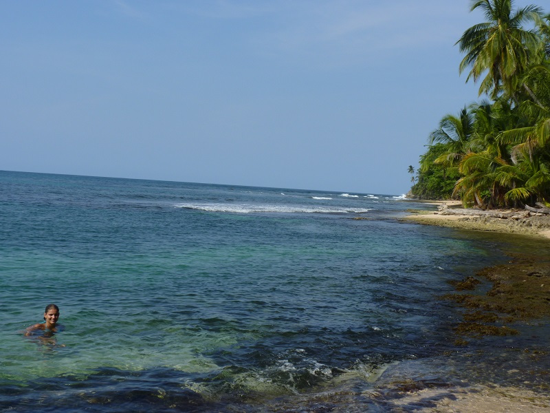 Praia Manzanillo no lado do Atlântico