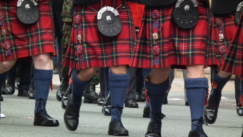 nome da saia escocesa masculina