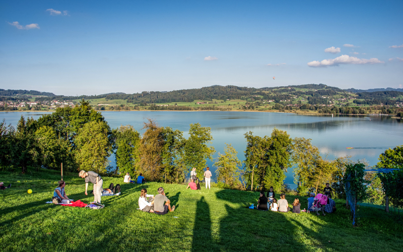 Lago Pfäffikon. Foto: Arquivo pessoal.