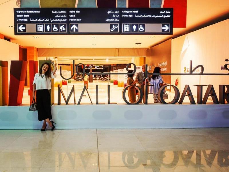 Dentro do maior shopping do Qatar que em breve terá espetáculos circenses e na trupe temos 7 brasileiros! bacana né? Foto acervo pessoal