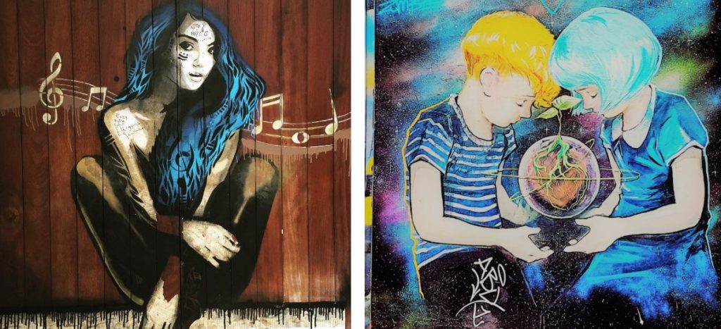 Sete regiões de arte de rua em Dublin