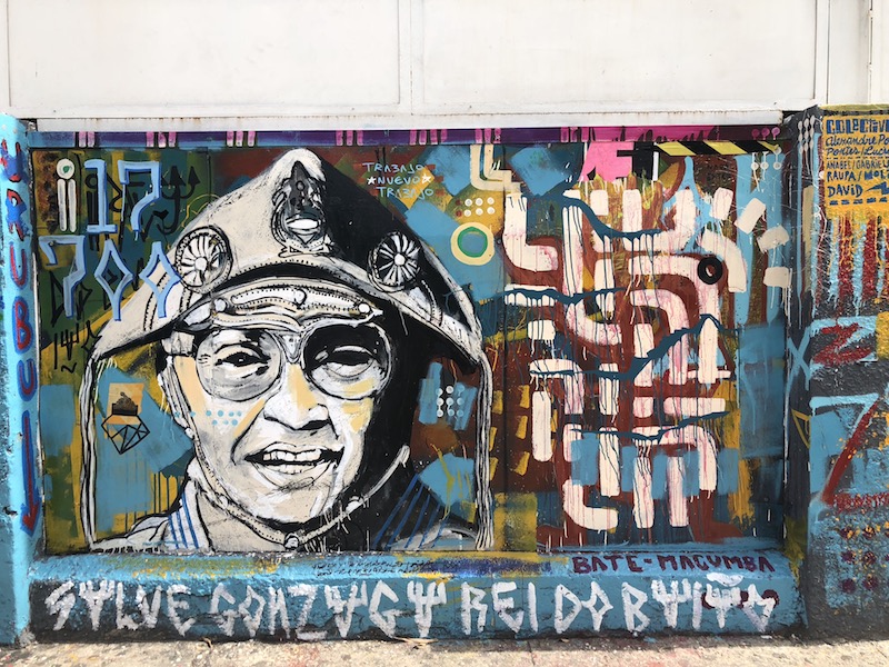 Luiz Gonzaga em Cuba - arte no muro da Fábrica de Arte Cubana
