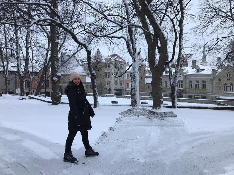 inverno estonia neve